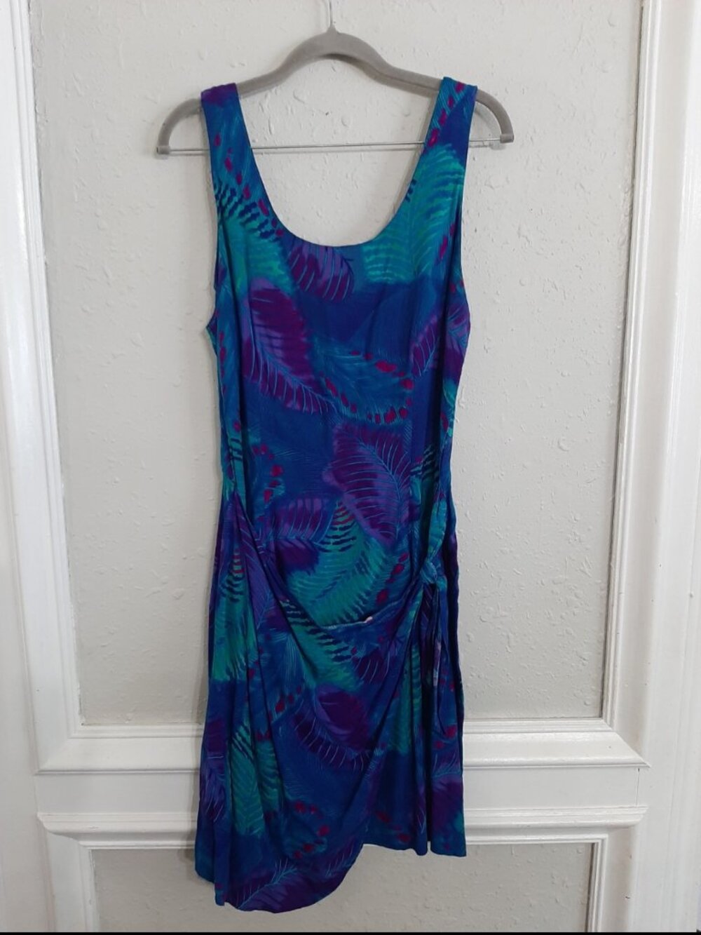 Vintage 80s Frederick's of hollywood Hawaii wrap dress cocktail wiggle pinup